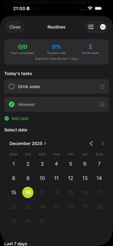 Routines System